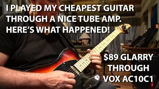 Does a Good Amp Rescue a Cheap Guitar? $89 Glarry Telecaster Through a Vox AC10C1 Amplifier