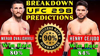 UFC 298 Predictions : Merab Dvalishvili vs Henry Cejudo Full Fight Breakdown