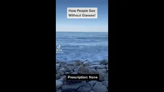 How People See Without Glasses! (Nearsighted/myopia) #shorts