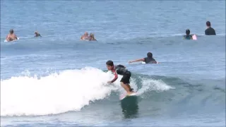 Jaxon Kawaguchi and Bruno Ferri, Hawaii Mini Grom Surfers