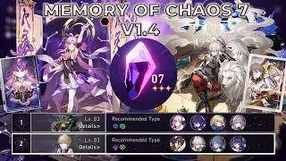 Memory of Chaos 7 (MOC 7) v1.4  | F2P Seele & Jing Yuan - Honkai Star Rail