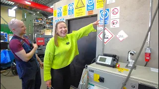Anni The Ex-Wife Reacts to New 300 Ton Hydraulic Press and Press Bunker