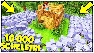 10.000 SCHELETRI ATTACCANO LA NOSTRA BASE! - Minecraft ITA