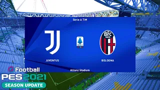 PES 2021 | Juventus vs Bologna - Serie A TIM 2020/21 Matchday 19 | Gameplay PC