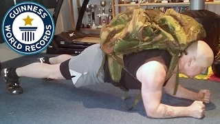 Longest Plank with a 100LB pack- Guinness World Records