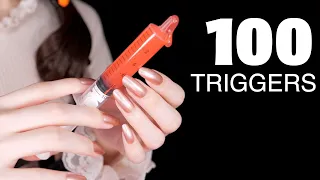 ASMR 100 FAST TRIGGERS IN 6 MINUTES 🎃 6分で高速100トリガー