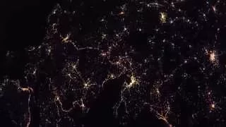 ISS Timelapse - Birdseye Europe-MiddleEast pass (13 Febbraio 2015)