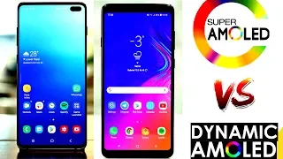 DYNAMIC AMOLED vs SUPER AMOLED with SAMPLE VIDEO Normal and 60FPS Test I Samsung S10+ vs A9 I
