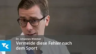 Vermeide diese Fehler nach dem Sport | Dr. Johannes Wimmer