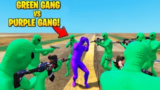 BEST of GREEN GANG VS PURPLE GANG in GTA 5 (Meme Compilation)