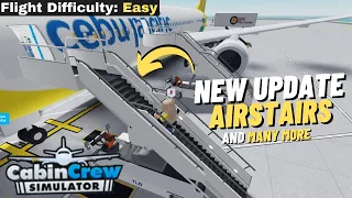 Easy Flight Difficulty + New Update in Cabin Crew Simulator | ROBLOX