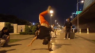 Bboy Bruce Lee street practice @ Thailand
