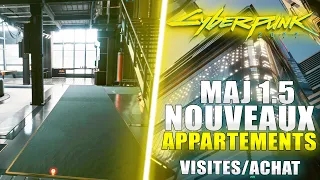 Cyberpunk 2077 - Tous les NOUVEAUX APPARTEMENTS de la MISE A JOUR 1.5 !! VISITE & ACHAT Maj Next Gen