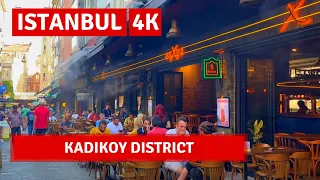 Istanbul 2022 Kadikoy 26 July Walking Tour|4k UHD 60fps