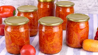 🥕 Универсальная овощная заправка в томатном соусе на зиму! 🍅 Заготовка для первых и вторых блюд 🌶