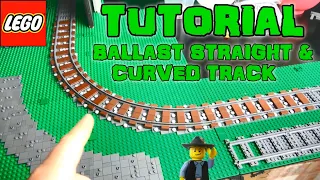 How To Ballast Straight & Curved LEGO Train Track