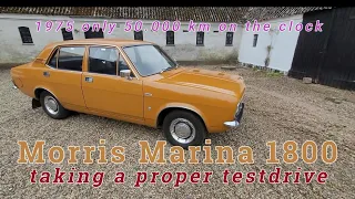 Driving the low mileage Morris Marina 1800 from 1975