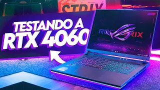 Testando a PRIMEIRA RTX 4060 do BRASIL! Asus ROG Strix G16 #Bench113