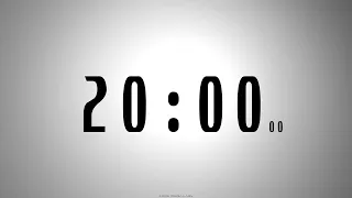 20 minutes COUNTDOWN TIMER with voice announcement every minute