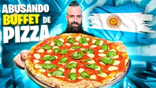 ABUSANDO DEL BUFFET DE PIZZA ARGENTINA EN BUENOS AIRES