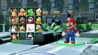 Super Mario Party Whomp's Domino Ruins # 13 Mario vs Waluigi , Peach & Luigi