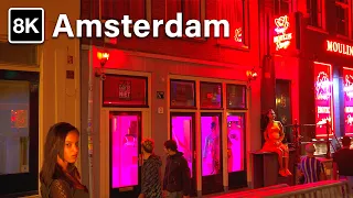 Amsterdam Red Light District in 8K 2023