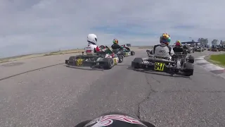 2023 Buttonwillow CA Pro Kart Challenge;  KA100 Senior Main; March 11-12 Pt  1