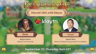 DeFi Kingdoms Community AMA With Klaytn 09/22/2022