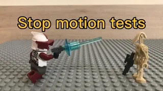 LEGO Star Wars stop motion test compilation