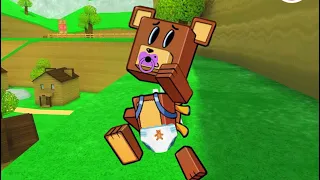 Baby Baaren nas Histórias do Super Bear Adventure