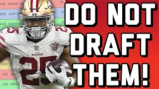 DO NOT DRAFT These 5 Players in Fantasy Football at ADP