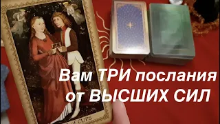 Таро.🔮Получите ТРИ послания от Высших сил.Что нужно знать прямо сейчас/таро онлайн расклад