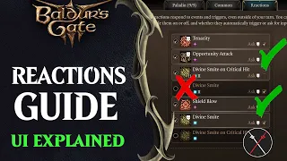 Baldur's Gate 3 Guide to Reactions & UI - Must Know Tips For All Players