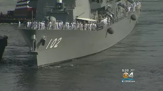 Japanese Military Ships Arrive At Port Everglades