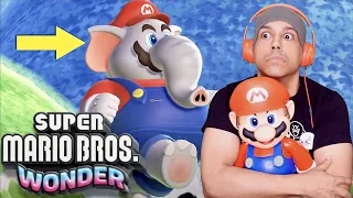 NEW SUPER MARIO GAME!! AND HE AN ELEPHANT!? [SUPER MARIO BROS. WONDER] [REACTION]