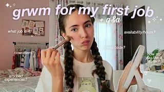 GRWM for my first job (+ q&a)