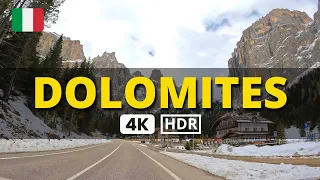 🤯 DOLOMITES Driving through the PASSO SELLA in The Alps (Italy Road Trip in 4K UHD) 👏🏼