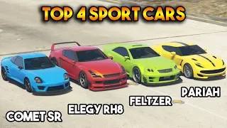 GTA 5 ONLINE : PARIAH VS COMET SR VS FELTZER VS ELEGY RH8 (TOP 4 FASTEST SPORT CARS?)