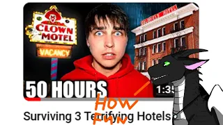 Reacting To Surviving 3 Terrifying Hotels in 50 Hours by Sam and Colby