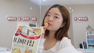 *realistic* what i eat in a week (korean college student) | lots of snacking + home meals 🍜