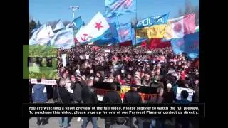 Ukraine: Pro-Russian demonstrators rally in Odessa