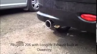 Peugeot 206 with a Longlife Stainless Steel Exhaust