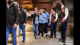 Kristen Stewart Dylan Meyer and friends go to Disneyland last night