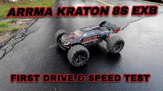 Arrma Kraton 8s EXB. On/Off Road Speed Tests, Review and Bash!