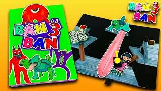 Garten of BanBan 3 Game book |All new bosses and full story|DIY Puzzle  Games|Paper craft|Banban 4
