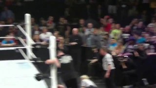 Kevin Owens Attacks John Cena After Their Match Money in the Bank 2015