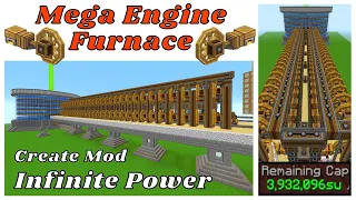 Minecraft | Create Mod | Mega Furnace Engine