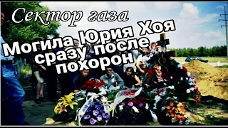 Сектор газа ☹️ Могила Юрия Хоя сразу после погребения