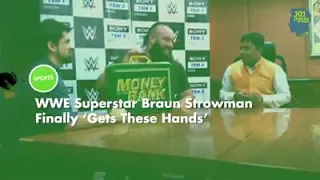 Wwe  Braun stowman interview in India .we call it plam reading