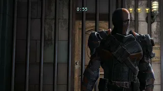 Slade doesn't  need a minute to defeat black masks men